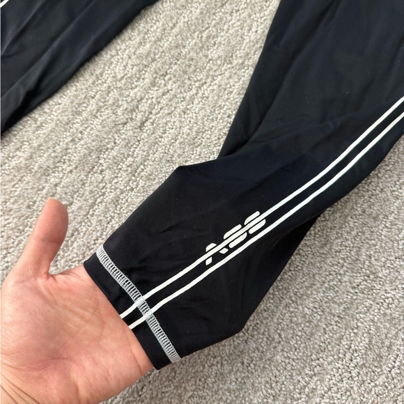 Adam Selman Sport - Black Leggings with Side Stripes - Picture 3 of 3
